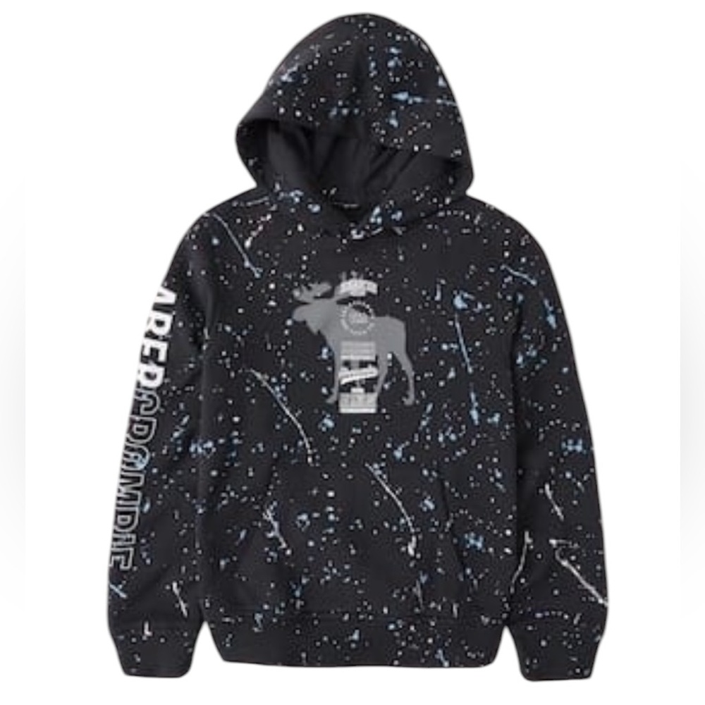 Abercrombie Splatter Logo Sweatshirt Hoodie